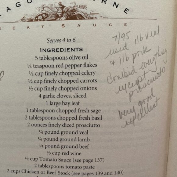 Cucina Amore Italian Cookbook Vintage 1995 1ST Edition - Picture 5 of 9